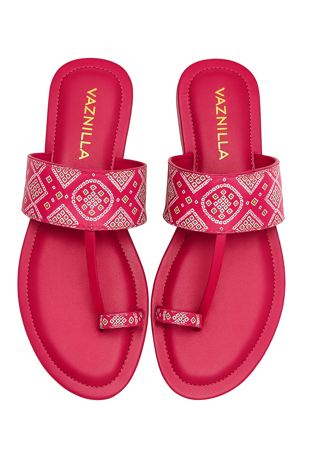 Vaznilla Women's Flats Bandhani strap