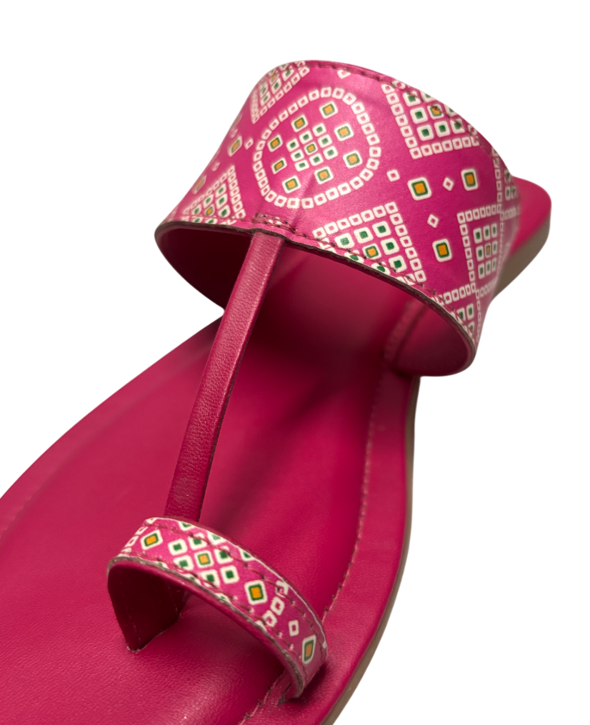 Vaznilla Women's Flats Bandhani strap