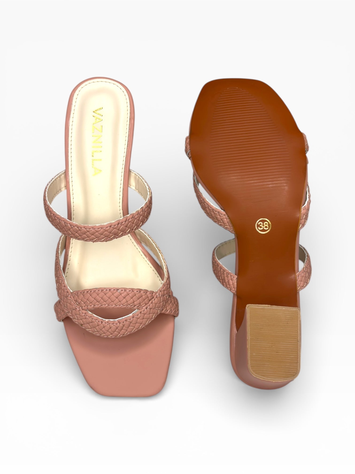 Vaznilla Women weaving wamp and strap Heels