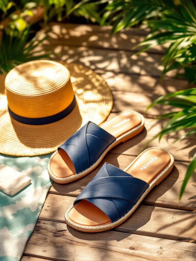 Vaznilla Women’s Summer Cross-Strap Flats